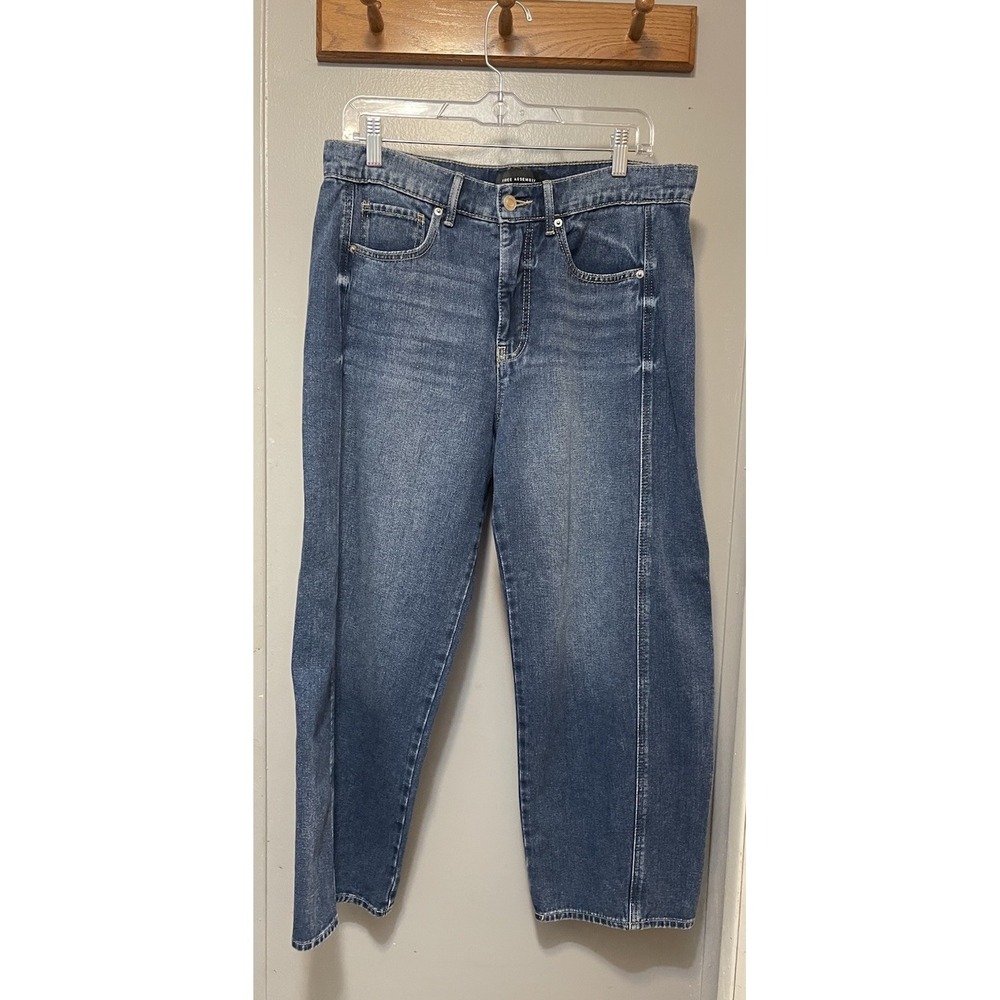 Free Assembly Barrel Leg Pants Denim Women's Size 10 34 X 25
